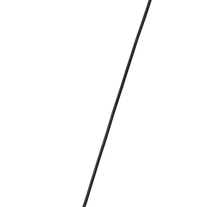 Hängelampe schwarz mit Rauchglas 30 cm länglich 3-flammig - Kevin