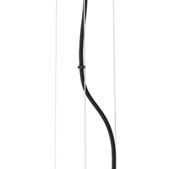 Hängelampe schwarz mit Rauch und klarem Glas 13 Lichter - Bonnie