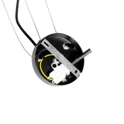 Hängelampe schwarz mit Rauch und klarem Glas 13 Lichter - Bonnie