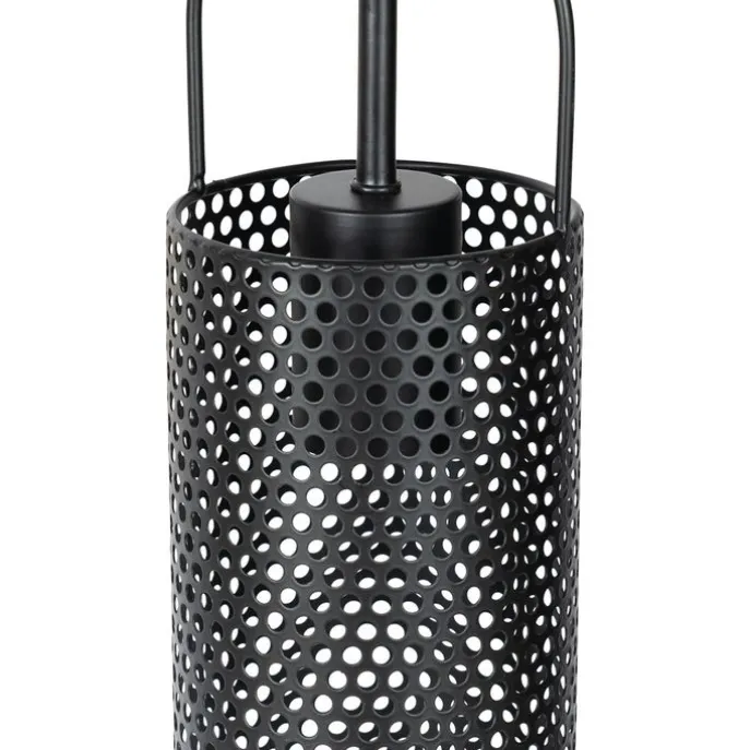 Hängelampe schwarz mit Rauchglas 23 cm länglich 3-flammig - Kevin