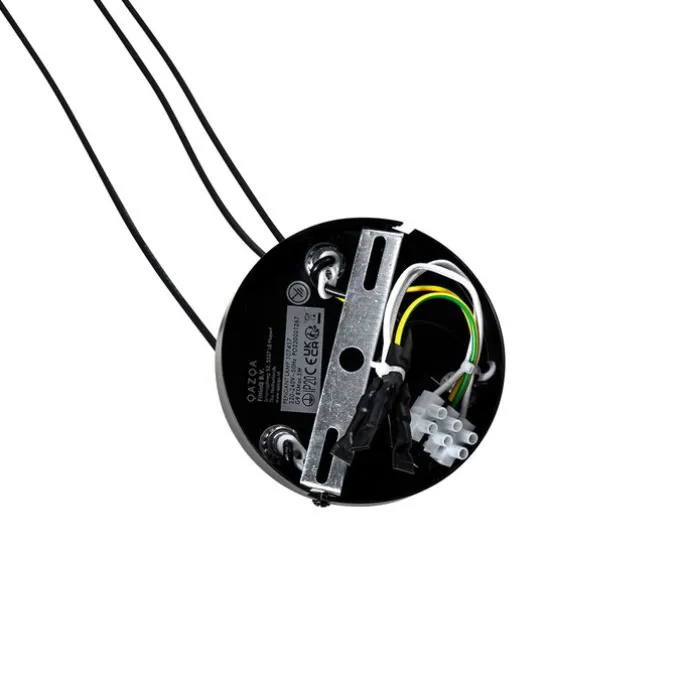 Hängelampe schwarz mit Rauchglas rund 8-flammig - Monaco