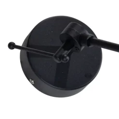 Hängelampe Schwarz mit Samtschirm Taupe 35cm - Blitz