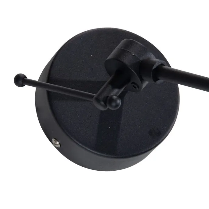 Hängelampe Schwarz mit Samtschirm Taupe 35cm - Blitz