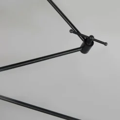 Hängelampe schwarz mit Schirm 35 cm grün verstellbar - Blitz II