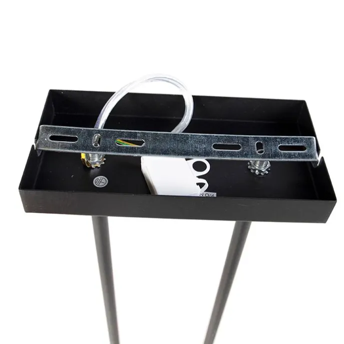 Hängelampe schwarz ohne Schirm - Combi 3 Deluxe