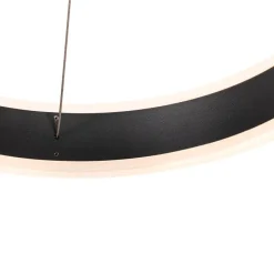 Hängelampe schwarz rund inkl. LED 3-stufig dimmbar 3-Licht - Lyani