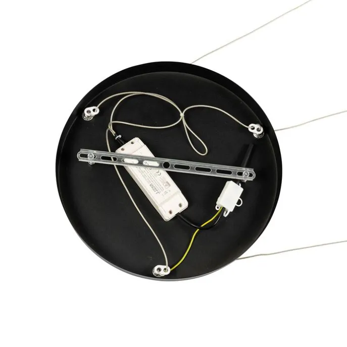 Hängelampe schwarz rund inkl. LED 3-stufig dimmbar 3-Licht - Lyani