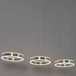 Hängelampe Stahl länglich inkl. LED 3-Stufen dimmbar 3-Licht - Lyani