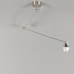 Hängelampe Stahl mit Schirm 35 cm schwarz verstellbar - Blitz I