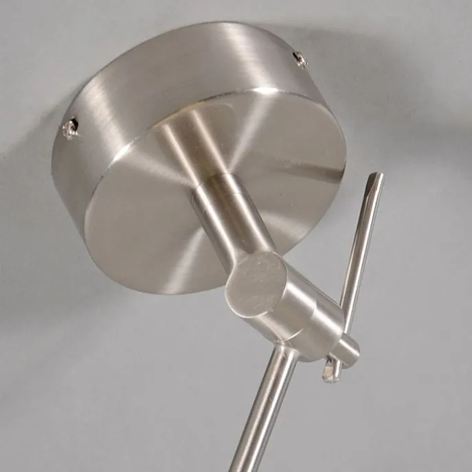 Hängelampe Stahl mit Schirm 35 cm grau verstellbar - Blitz I