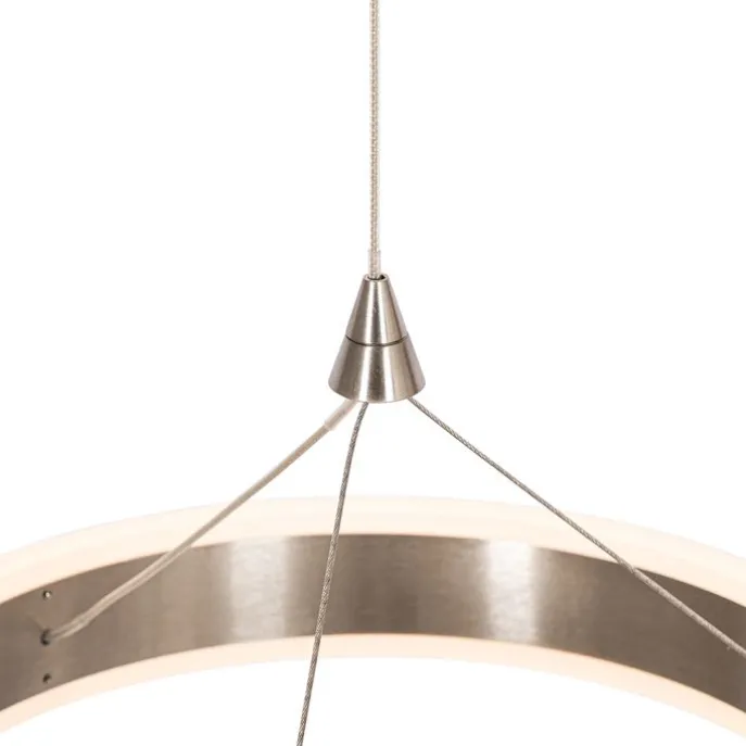 Hängelampe Stahl rund inkl. LED 3-Stufen dimmbar 3-Licht - Lyani