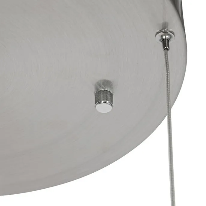 Hängelampe Stahl rund inkl. LED 3-Stufen dimmbar 3-Licht - Lyani