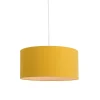 Hängelampe weiß mit gelbem Schirm 50 cm - Combi 1
