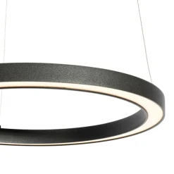 Hängeleuchte schwarz 40cm inkl. LED 3-stufig dimmbar - Girello