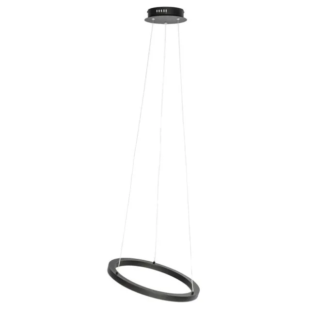 Hängeleuchte schwarz 40cm inkl. LED 3-stufig dimmbar - Girello