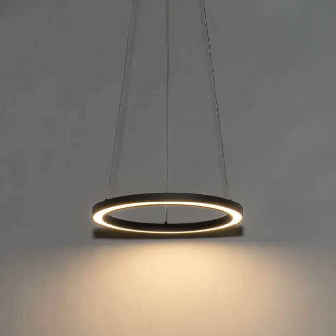 Hängeleuchte schwarz 40cm inkl. LED 3-stufig dimmbar - Girello