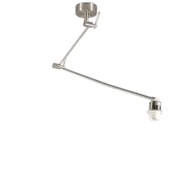 Hängeleuchte Stahl ohne Schirm verstellbar - Blitz I