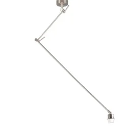 Hängeleuchte Stahl ohne Schirm verstellbar - Blitz I