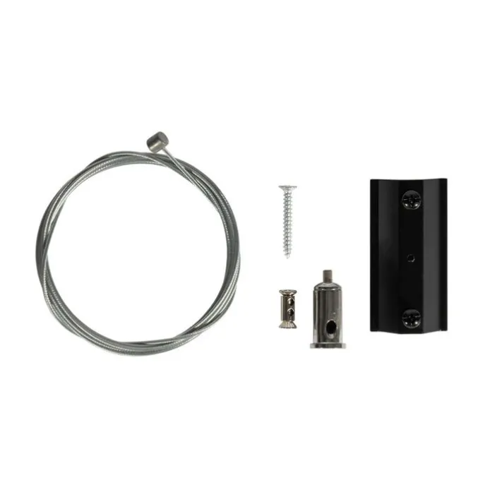 Hängezubehör Schiene schwarz 1-phasig - Iconic