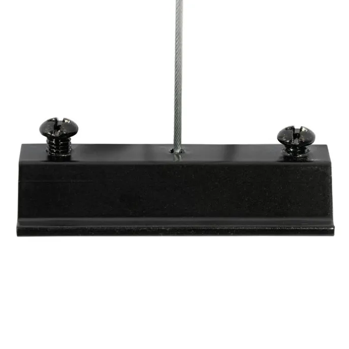 Hängezubehör Schiene schwarz 1-phasig - Iconic