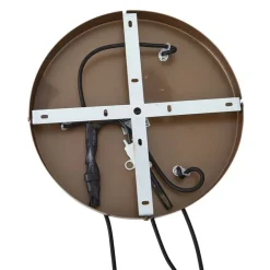 Hotel Chic Hängelampe Dunkelbronze mit bernsteinfarbenem Glas 3-flammig - Stavelot