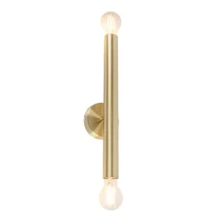 Hotel Chic Wandleuchte Gold 2-flammig - Tubi