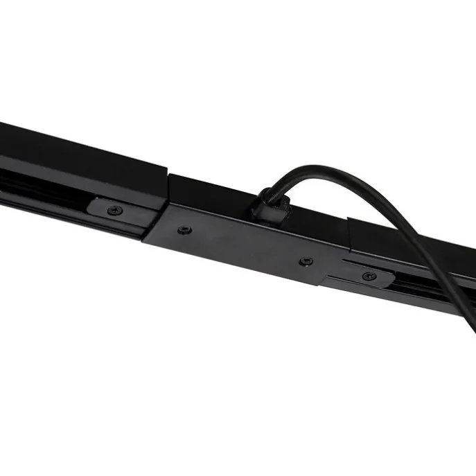 I Stromversorgung mit runder Montageplatte für 1-Phasenschiene schwarz - Iconic