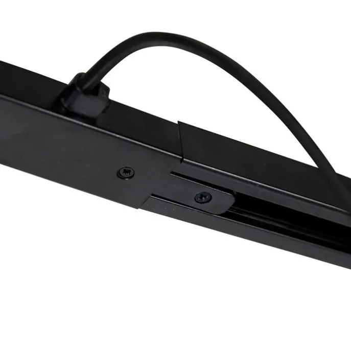 I Stromversorgung mit runder Montageplatte für 1-Phasenschiene schwarz - Iconic