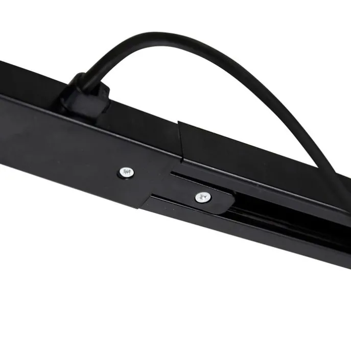 I Stromversorgung mit runder Montageplatte für 1-Phasenschiene schwarz - Iconic