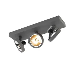 Industrial spot grau verstellbar 3-flammig - Go