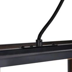 Industrie Hängelampe Schwarz 4-flammig - Cage 4