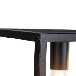 Industrie Hängelampe Schwarz 4-flammig - Cage 4