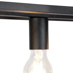 Industrie Hängelampe Schwarz 4-flammig - Cage 4