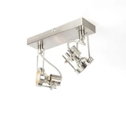 Industrie Spot Stahl 2-flammig schwenkbar - Suplux