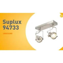 Industrie Spot Stahl 2-flammig schwenkbar - Suplux