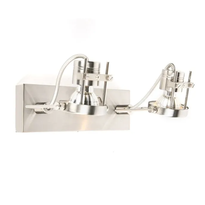 Industrie Spot Stahl 2-flammig schwenkbar - Suplux