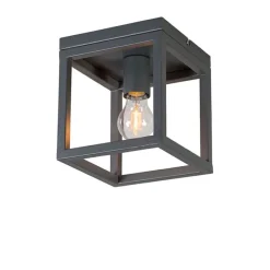 Industriedeckenleuchte anthrazit - Cage 1