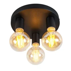 Industriedeckenleuchte schwarz - Facil 3