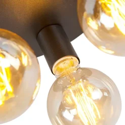 Industriedeckenleuchte schwarz - Facil 3