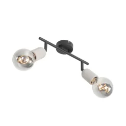 Industriefleck schwarz mit Beton 2-Licht - Pedra