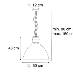 Industrie-Hängelampe Rostbraun - Flynn