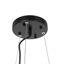 Industrie-Hängelampe schwarz 6-flammig verstellbar - Hobby Spinne