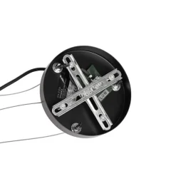 Industrie-Hängelampe schwarz 6-flammig verstellbar - Hobby Spinne