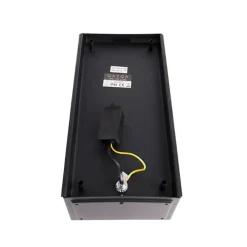 Industrielle Außenwandlampe schwarz IP44 mit Glas - Rotterdam