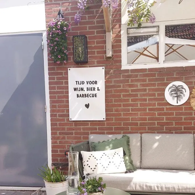 Industrielle Außenwandlampe schwarz IP44 mit Glas - Rotterdam