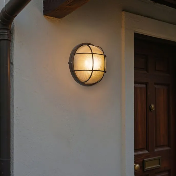 Industrielle Außenwandleuchte rostbraun IP44 - Hanneke