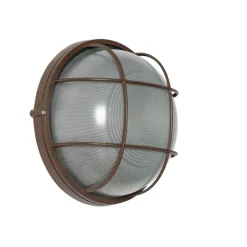 Industrielle Außenwandleuchte rostbraun IP44 - Hanneke