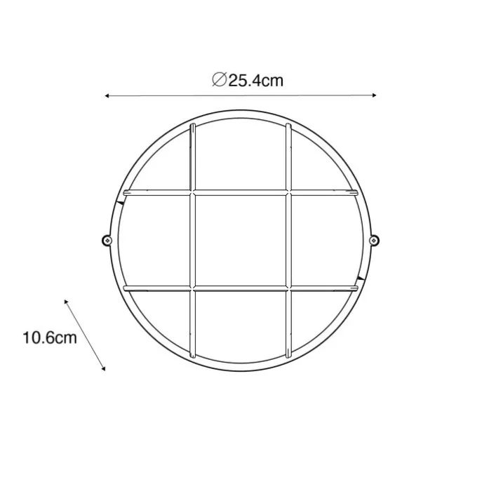 Industrielle Außenwandleuchte rostbraun IP44 - Hanneke