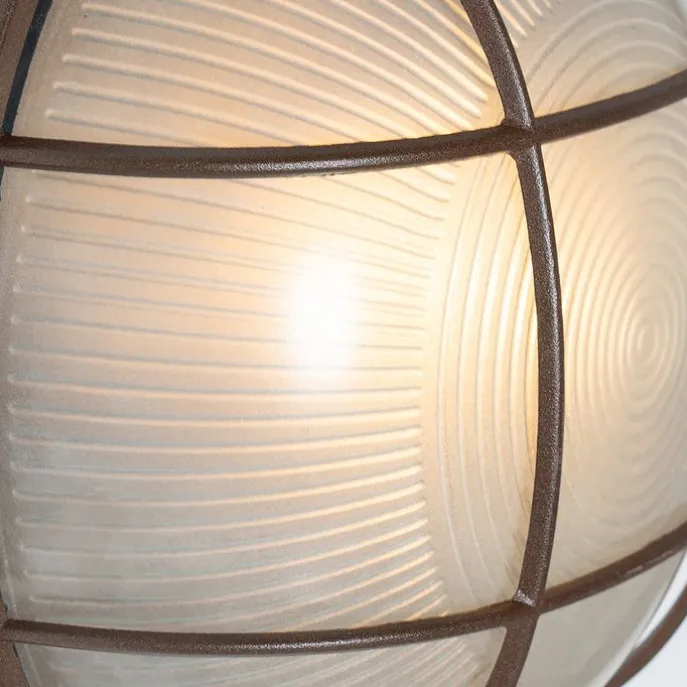 Industrielle Außenwandleuchte rostbraun IP44 - Hanneke