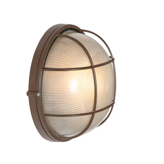 Industrielle Außenwandleuchte rostbraun IP44 - Hanneke